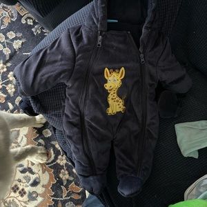 Infant one piece winter suit